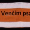 Reflexní páska, venčím psa, oranžová, malá