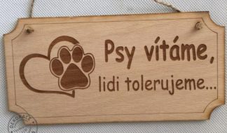 Cedulka, psi vítáni...